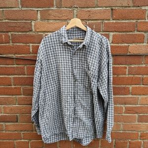 Vintage Outdoors Plaid Flannel Shirt, XL, 100% Cotton